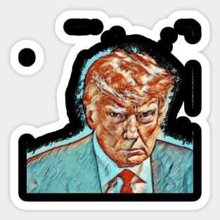 Donald Trump Mugshot Sticker